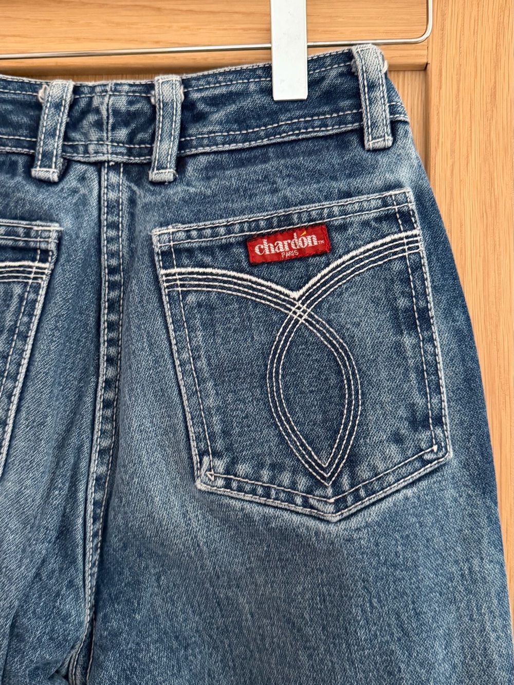 Kids' Blue Denim Jeans - Back Pocket Detail